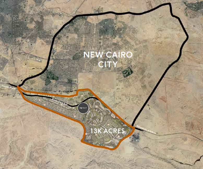 District-five-new-cairo-location