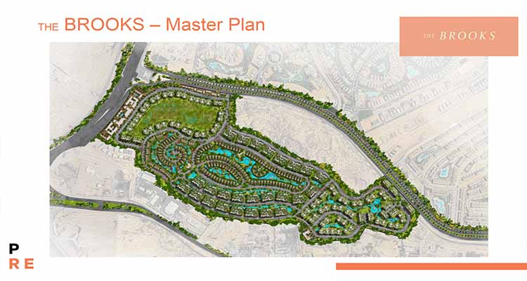 كمبوند ذا بروكس القاهرة الجديدة قطامية - بايونير للتطوير العقاري ماستر بلان- The Brooks New Cairo PRE Master Plan 2