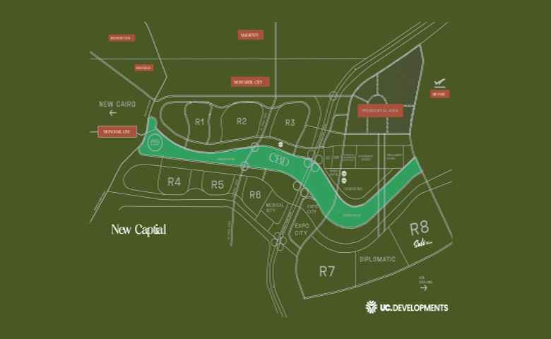 location of Suli Golf Residence New Capital - موقع كمبوند سولي جولف ريزيدنس العاصمة الإدارية الجديدة