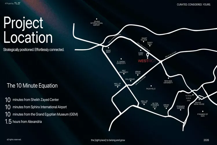 Location of Westrict Elsheikh Zayed Compound