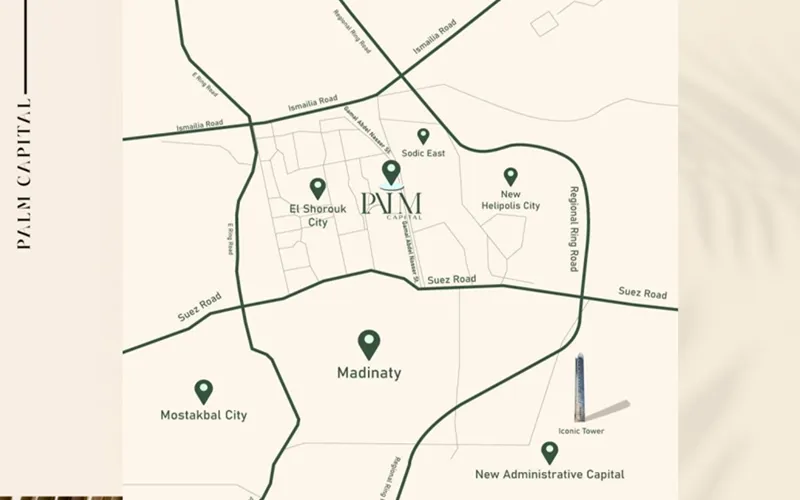 Location of Palm Capital El Shorouk