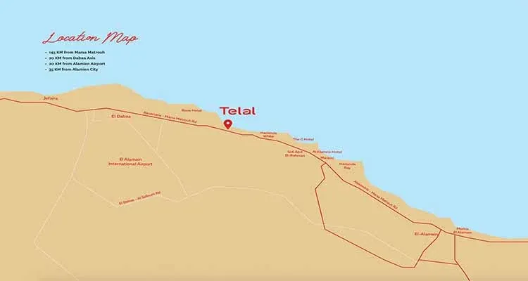 location of telal north coast by roya development