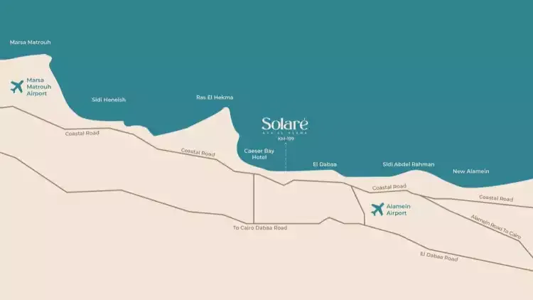 موقع مشروع ميزون سولاري الساحل الشمالي