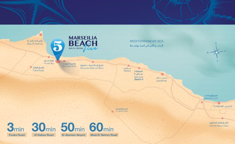 Location-Marsellia-Beach-5-Ras-El-Hekma-by-Marsellia-Group-موقع-قرية-مرسيليا-بيتش-5-راس-الحكمة-مجموعة-مرسيليا