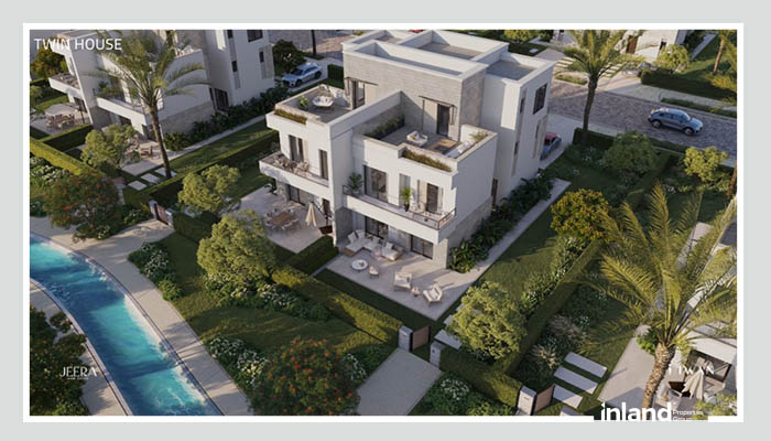 Twin House Villas for sale in compound Jeera New Zayed by iwan